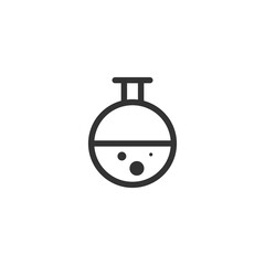 Test tube icon. Flask symbol modern, simple, vector, icon for website design, mobile app, ui. Vector Illustration