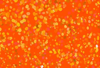 Light Yellow, Orange vector template with bent ribbons.