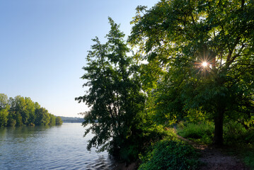 Seine river bank in the Lutin sensitive natural space