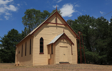 Historic Christ Church Anglican Church (built 1899) in Bonnie Doon, Victoria, Australia. 