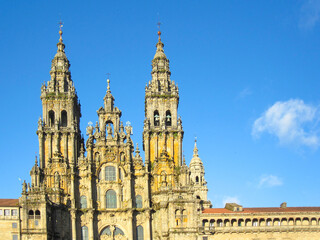 Fototapeta na wymiar Cathedral in Santiago de Compostela (in Spanish Catedral de Santiago de Compostela) Northern Spain Galicia 