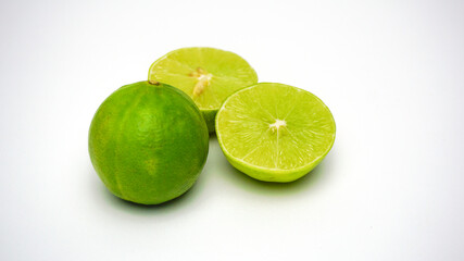 Lime green on a white background.