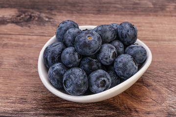 Sweet fresh juicy blueberries heap