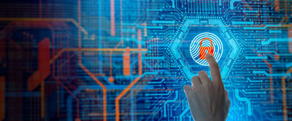 Protection network security and safe your data from ransomware concept.Cyber protection shield icon on server.Information Security and virus detection for (BEC)Business Email Compromise.