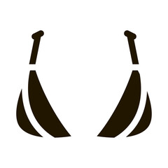 Triangle Brassiere glyph icon vector. Triangle Brassiere Sign. isolated symbol illustration