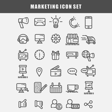 marketing icon set