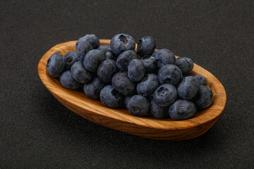 Ripe sweet tasty blueberries heap