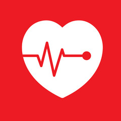 heart cpr medical icon vector design	