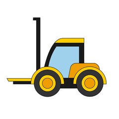 Construction Vehicle Vector Design Illustration