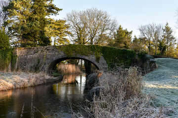 Ancient Stone Bridge in Irish Countryside