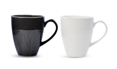 ceramic cup isolated on white background.