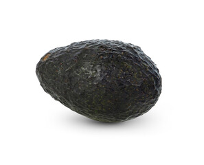 Avocado fruit on white background.