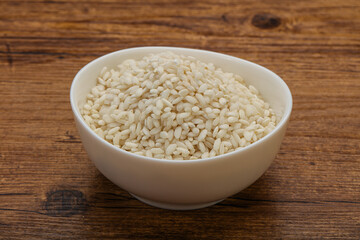 Raw arborio rice for Risotto