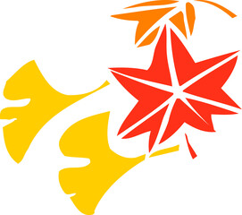 いちょうともみじ