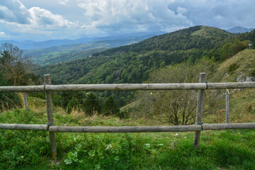 Border of France with Catalonia, Spain through the mountainous part of Prats de Mollo with incredible views.