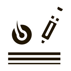 Syringe Injection glyph icon vector. Syringe Injection Sign. isolated symbol illustration