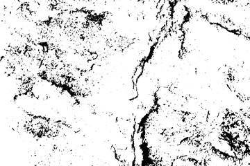 Grunge black and white texture background (Vector). Use for decoration, aging or old layer