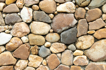 Many size of rock composite to stone wall background