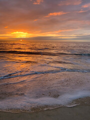 Fototapeta na wymiar sunset on the beach