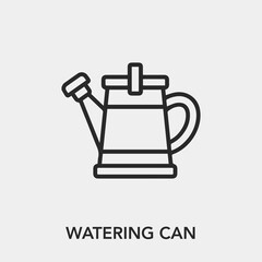 watering can icon vector. Linear style sign for mobile concept and web design. watering can symbol illustration. Pixel vector graphics - Vector.	