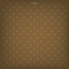 Thai pattern background of flower element. Asian traditional art design. Vector.