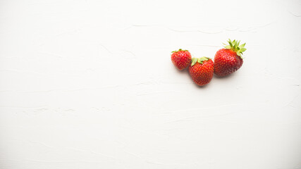 strawberry on a wooden background