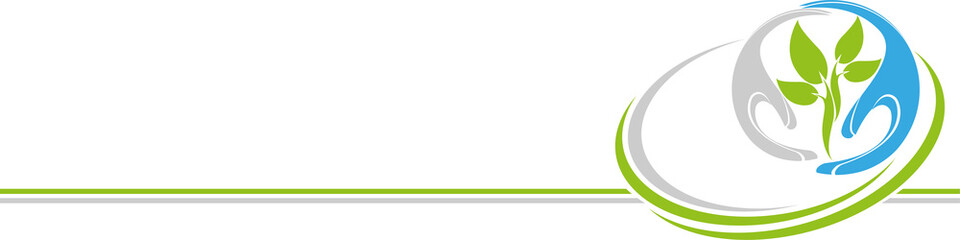 Obraz premium Hände und Blätter, Heilpraktiker, Gärtner, Hintergrund