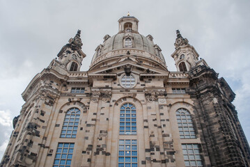 Fototapeta na wymiar Old church in Dresden in spring