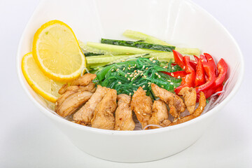 Asian cuisine cellophane noodles with chicken