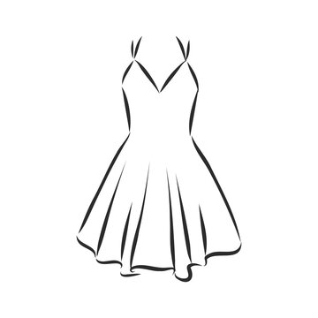 Dress sketch Free Stock Vectors