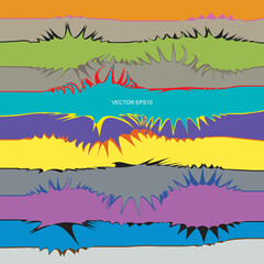 Naklejka premium Abstract pop art background. Artistic colorful paint brush pattern for background. Vector.
