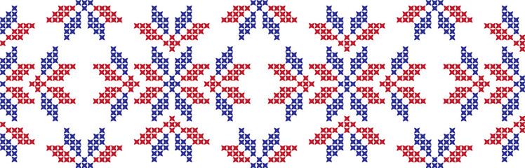embroidered Ukrainian national pattern crossembroidered cross ukrainian slavic national pattern on transparent background