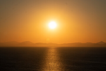 Fototapeta premium Sonnenuntergang am Meer