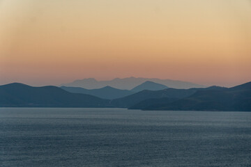 Fernweh: Abendrot bei Sonnenuntergang am Meer