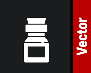 Poison in bottle icon isolated on white background. Bottle of poison or poisonous chemical toxin. Vector.