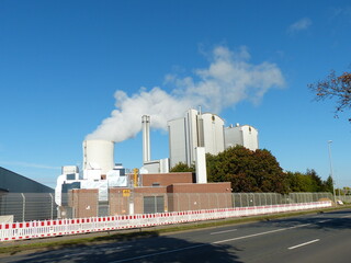 Coal-operated heating power plant in Hanover.