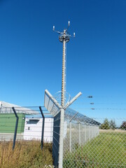 Antenna for communication with air traffic. Hanover, Airport