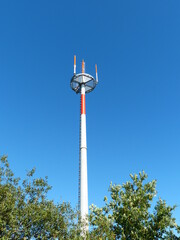 Antenna for communication with air traffic. Hanover, Airport