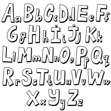 Alphabet, Font - vector illustration