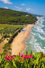 Baia Calenella beach, Vico del Gargano, Foggia, Italy