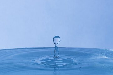 Water droplet suspended