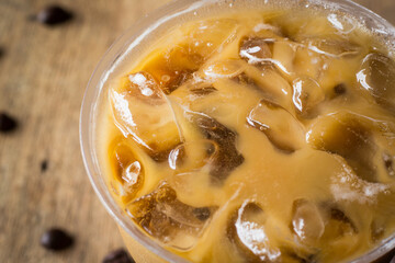 Cold Coffee On Wood