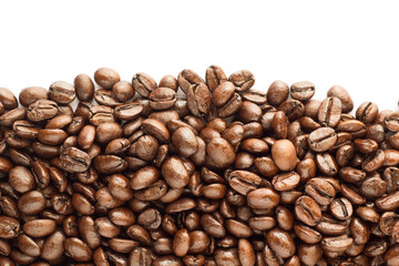 Coffee bean on white background