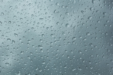 water drops on glass texture