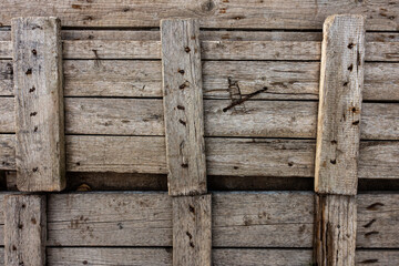 Old Wooden Planks as Perfect Rustic Background For any Needs. Detailed Texture With Nails and Scratches