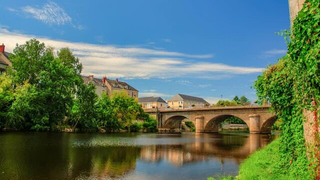 Argenton-sur-Creuse

Timelapse is an old European city. 

