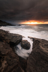 Jaizkibel mountain coast, next to Hondarribia, Basque Country.