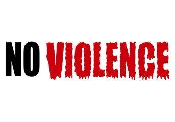 No a la violencia hecho de sangre.