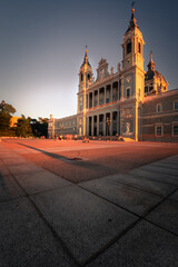 Almudena Cathedral in Madrid, Spain.