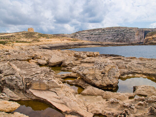 Fototapeta na wymiar Dwejra Bay in Gozo, Malta